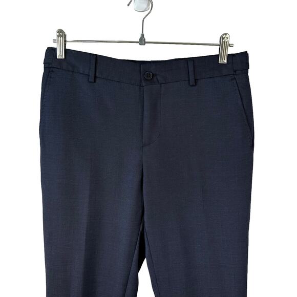 Lafaurie Mens 100% Wool Trouser Pants Mid Rise Blue Size EU 38 or US 28 Classic - Picture 3 of 10